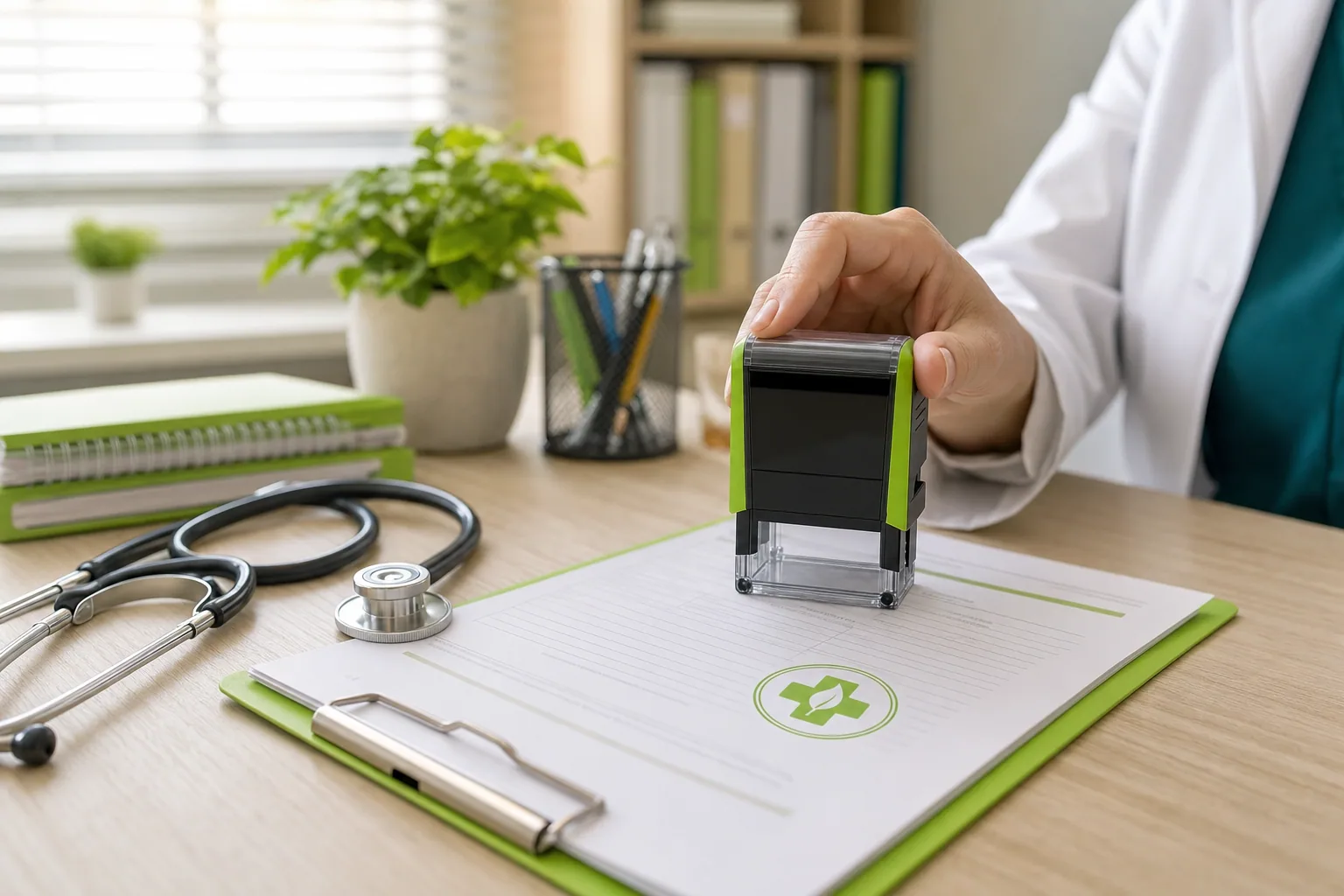 Self-Inking Stamps for Medical Office Work
