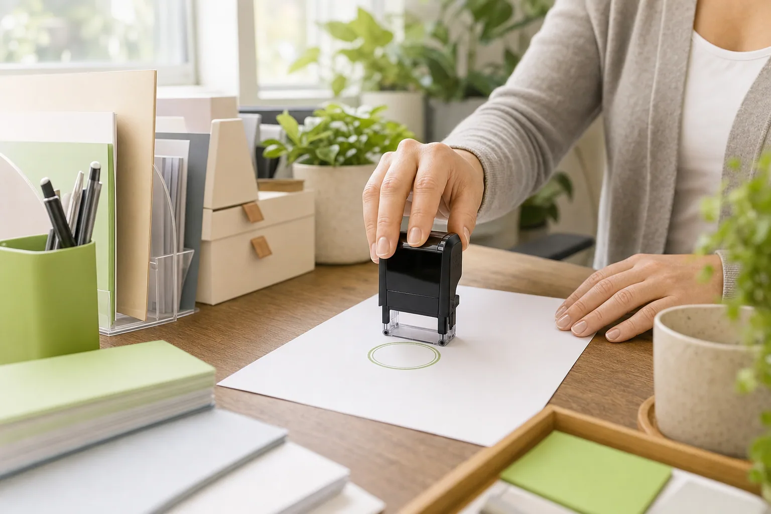 Self-Inking Stamps for Home Organization Tasks