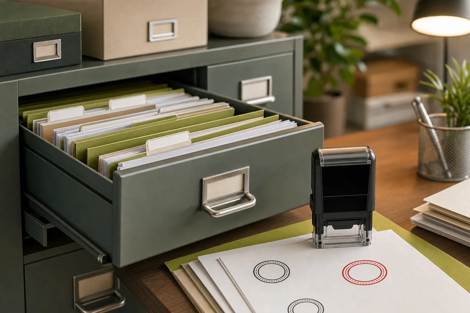 How to Organize Documents With Archive Stamps