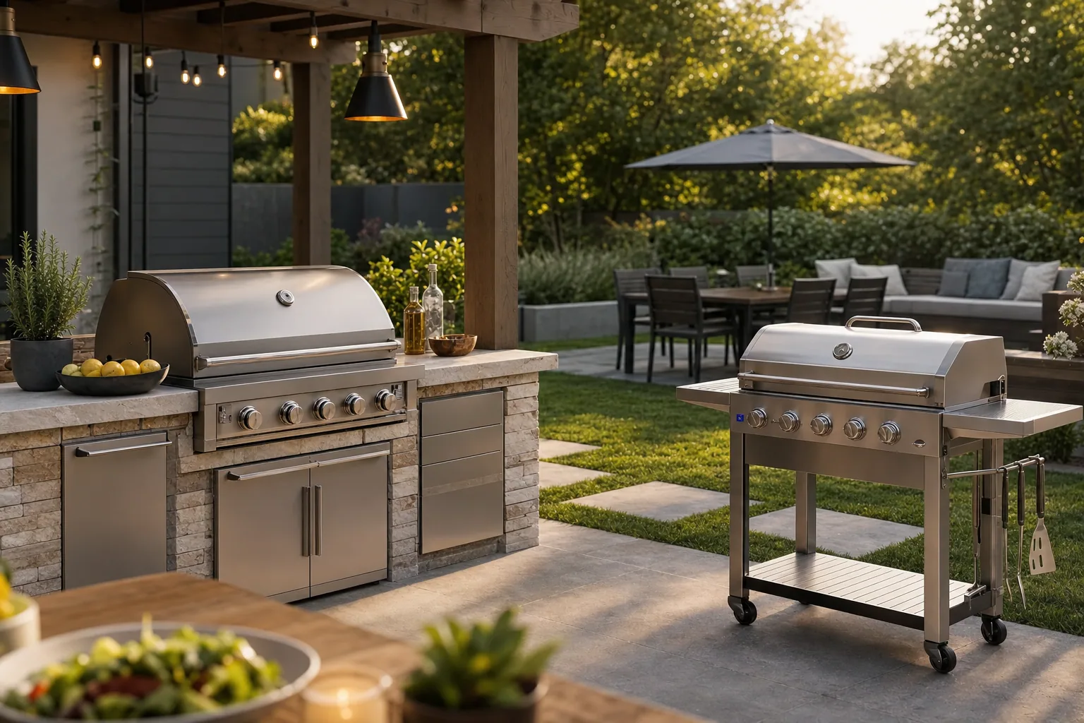 Built-In vs Freestanding Grills Explained