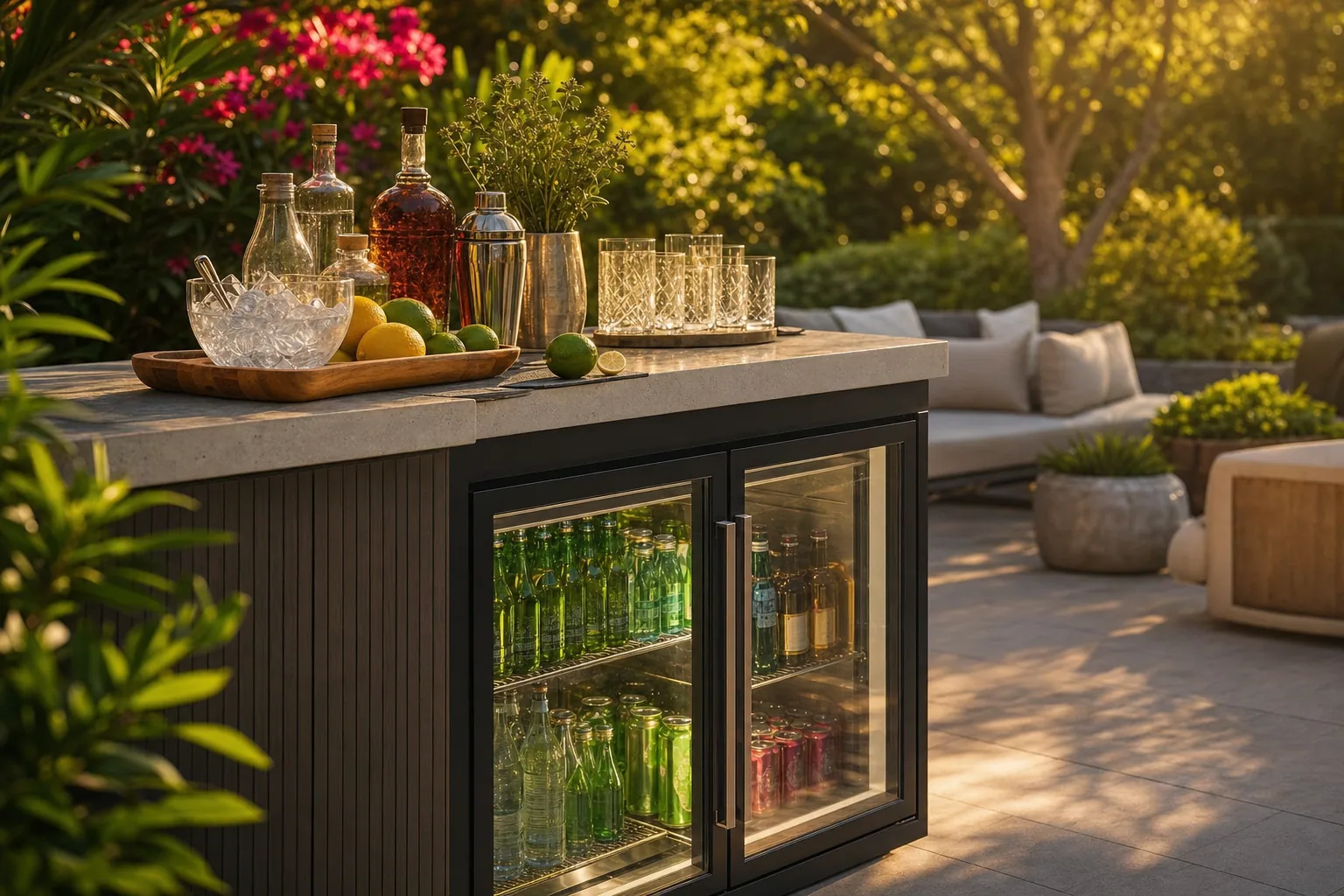 Outdoor Beverage Station Setup and Ideas