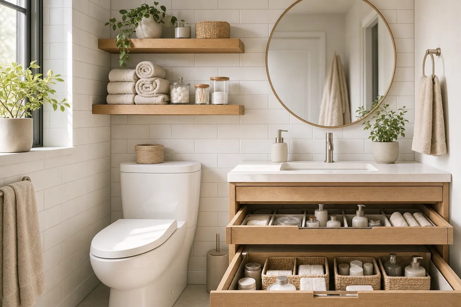 How to Organize a Small Bathroom