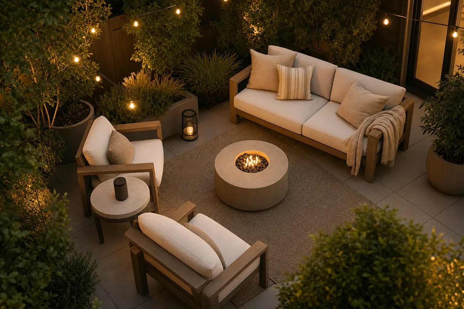 Outdoor Entertainment Setup for Small Yards