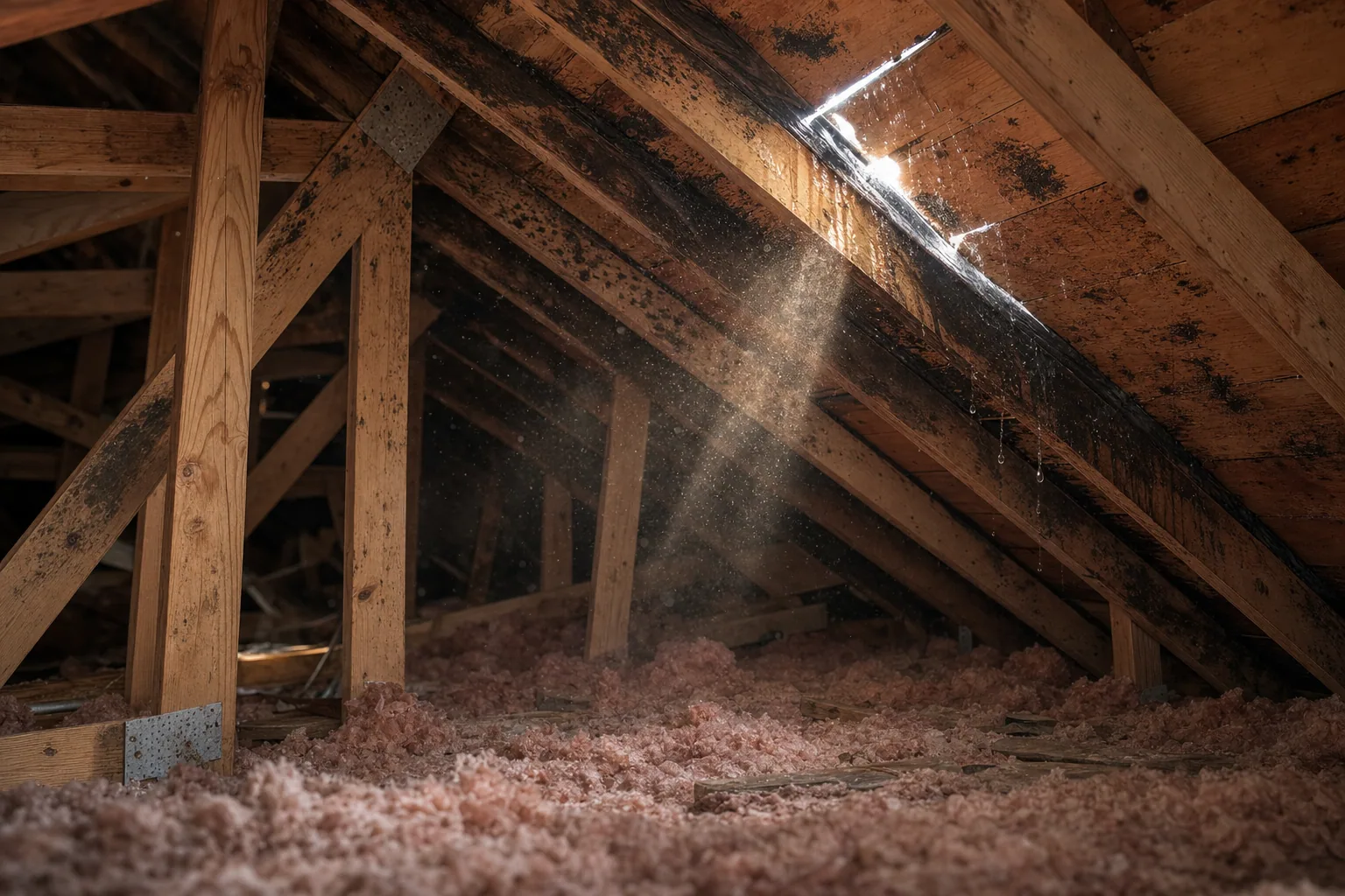 Attic Mold From Roof Leaks: Prevention
