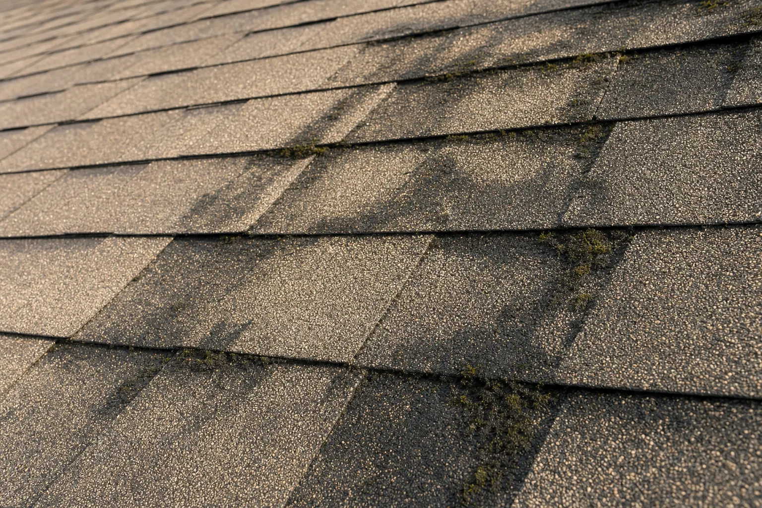 Algae and Discoloration on Roof Shingles