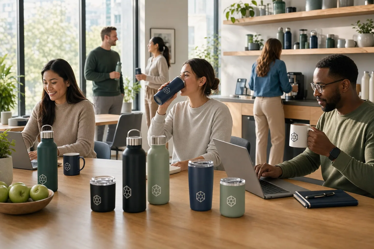 Bulk Branded Drinkware for Company Swag